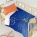 Dynebetræk sæt HappyFriday Le Petit Prince Migration Multifarvet Vugge til baby 2 Dele