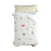 Set husă de pătură HappyFriday Le Petit Prince Son Monde Multicolor Pat 80/90 2 Piese