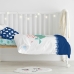 Duvet cover set HappyFriday Moshi Moshi Whale Multicolour Baby Crib 2 Pieces