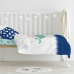 Parure de couette HappyFriday Moshi Moshi Whale Multicouleur Lit de bébé 2 Pièces