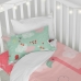 Duvet cover set HappyFriday Moshi Moshi Hola Multicolour Baby Crib 2 Pieces