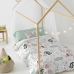 Dekbedovertrek set HappyFriday Moshi Moshi Best Buddies Multicolour Bed van 105 2 Onderdelen