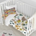 Duvet cover set HappyFriday Moshi Moshi Harvestwood Multicolour Baby Crib 2 Pieces