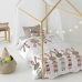 Dekbedovertrek set HappyFriday Moshi Moshi Rabbit Family Multicolour Bed van 80 2 Onderdelen