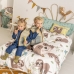 Dekbedovertrek set HappyFriday Moshi Moshi Happy Sloth Multicolour Bed van 80/90 2 Onderdelen