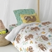 Parure de couette HappyFriday Moshi Moshi Happy Sloth Multicouleur Lit 1 persone 2 Pièces