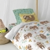 Set pokrivača za poplun HappyFriday Moshi Moshi Happy Sloth Pisana Krevet od 80 2 Dijelovi