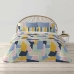 Housse de Couette Decolores Jena Multicouleur 175 Fils 140 x 200 cm