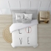 Housse de Couette Decolores Love Multicouleur 175 Fils 140 x 200 cm