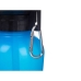 Sticlă cu Castron de Apă pentru Câini Albastru Negru Metal Plastic 500 ml