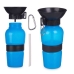 Garrafa Bebedouro de Água para Cães Azul Preto Metal Plástico 500 ml