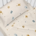 Set beddengoed HappyFriday  HF Mini Animals Multicolour Wieg voor baby's 2 Onderdelen