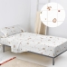 Juego de Sábanas HappyFriday HF Mini Woods Animals Multicolor Cama de 105 2 Piezas