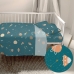 Jeu de draps HappyFriday HF Mini Universe Multicouleur Lit de bébé 2 Pièces