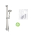 Shower Set Berilo 168 White Silver Metal