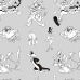 Bettdeckenbezug Looney Tunes Looney BN Weiß black 260 x 240 cm