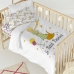 Conjunto de capa de edredom HappyFriday Le Petit Prince Ses Amis Multicolor Berço de Bebé 2 Peças