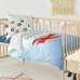 Set pokrivača za poplun HappyFriday Le Petit Prince Son Avion Pisana Dječji krevetić 2 Dijelovi