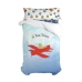 Duvet cover set HappyFriday Le Petit Prince Son Avion Multicolour Single 2 Pieces