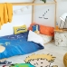 Dekbedovertrek set HappyFriday Le Petit Prince Migration Multicolour Bed van 105 2 Onderdelen