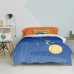 Dekbedovertrek set HappyFriday Le Petit Prince Migration Multicolour Bed van 105 2 Onderdelen