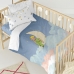 Duvet cover set HappyFriday Le Petit Prince La Lune Multicolour Baby Crib 2 Pieces