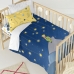 Conjunto de capa de edredom HappyFriday Le Petit Prince La Nuit Multicolor Berço de Bebé 2 Peças