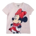 Camisola de Manga Curta Infantil Minnie Mouse Cor de Rosa