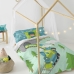 Dekbedovertrek set HappyFriday Happynois Train Multicolour Bed van 105 2 Onderdelen