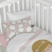 Duvet cover set HappyFriday Happynois Kitty Multicolour Baby Crib 2 Pieces