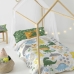 Dekbedovertrek set HappyFriday Happynois Happydino Multicolour Bed van 80/90 2 Onderdelen