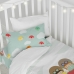 Duvet cover set HappyFriday Happynois Learning To Fly Multicolour Baby Crib 2 Pieces