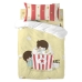 Juego de funda nórdica HappyFriday Happynois Popcorn Multicolor Cuna de Bebé 2 Piezas