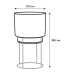 Bloempot Elho Grijs Plastic Met steun Rond (Ø 22 x 38,2 cm)