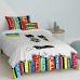 Dekbedovertrek set HappyFriday Mr Fox Bat Multicolour Bed van 80 2 Onderdelen