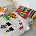 Dekbedovertrek set HappyFriday Mr Fox Bat Multicolour Bed van 105 2 Onderdelen
