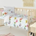 Duvet cover set HappyFriday Mr Fox Little birds Multicolour Baby Crib 2 Pieces