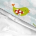 Täckslagsset HappyFriday Mr Fox Little birds Multicolour Babysäng 2 Delar