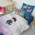 Dekbedovertrek set HappyFriday Mr Fox Nanny Multicolour Bed van 80 2 Onderdelen