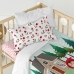 Duvet cover set HappyFriday Mr Fox Red riding hood  Multicolour Baby Crib 2 Pieces