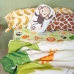 Set husă de pătură HappyFriday Mr Fox Wild Multicolor Pat 105 2 Piese