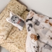 Dekbedovertrek set HappyFriday Mr Fox Cats Multicolour Bed van 80/90 2 Onderdelen