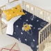 Täckslagsset HappyFriday Mr Fox Starspace  Multicolour Babysäng 2 Delar