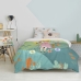 Set husă de pătură HappyFriday Mr Fox Dreaming   Multicolor Pat 80 2 Piese