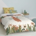 Set husă de pătură HappyFriday Mr Fox Jungle life  Multicolor Pat 80 2 Piese