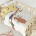 Dekbedovertrek set HappyFriday Mr Fox Jungle life  Multicolour Wieg voor baby's 2 Onderdelen