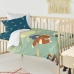 Duvet cover set HappyFriday Mr Fox The warrior Multicolour Baby Crib 2 Pieces