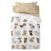Комплект покривка за завивка HappyFriday Mr Fox Cats Многоцветен Бебешко Креватче 2 Части
