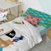 Dekbedovertrek set HappyFriday Mr Fox Flying boy Multicolour Bed van 105 2 Onderdelen