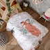 Duvet cover set HappyFriday Mr Fox Jungle life  Multicolour Single 2 Pieces